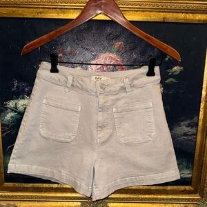 OAT New York High Waist Stretch Light Tan Women’s Shorts Size 26